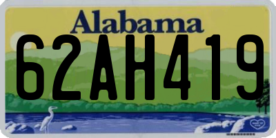 AL license plate 62AH419