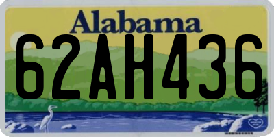 AL license plate 62AH436