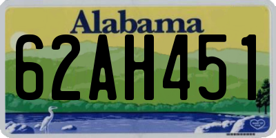 AL license plate 62AH451