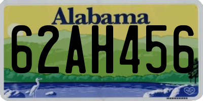 AL license plate 62AH456