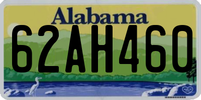 AL license plate 62AH460