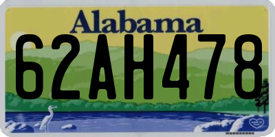 AL license plate 62AH478