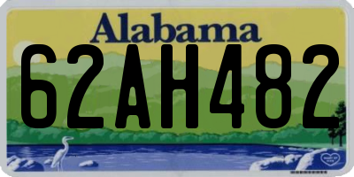 AL license plate 62AH482