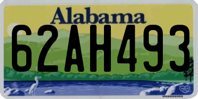 AL license plate 62AH493