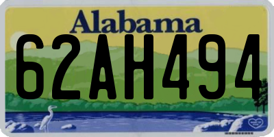 AL license plate 62AH494