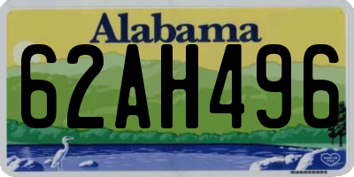 AL license plate 62AH496