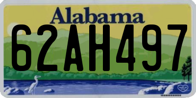 AL license plate 62AH497