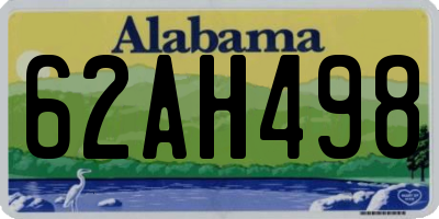 AL license plate 62AH498