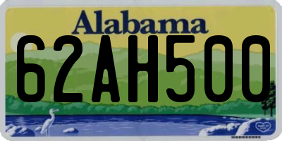 AL license plate 62AH500
