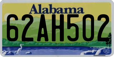 AL license plate 62AH502