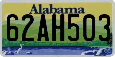 AL license plate 62AH503