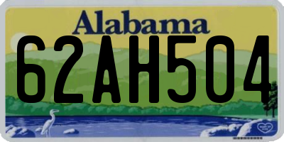 AL license plate 62AH504