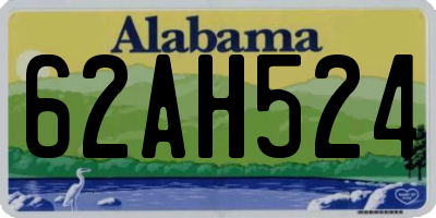 AL license plate 62AH524