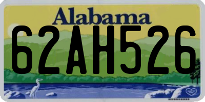 AL license plate 62AH526