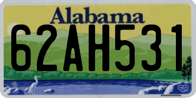 AL license plate 62AH531