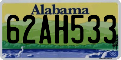 AL license plate 62AH533