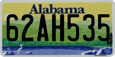 AL license plate 62AH535