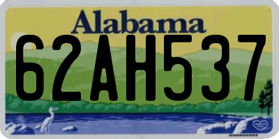 AL license plate 62AH537