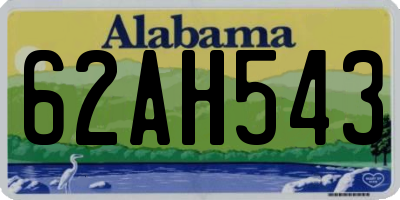 AL license plate 62AH543