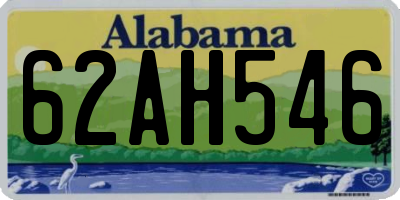 AL license plate 62AH546