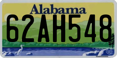 AL license plate 62AH548
