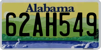 AL license plate 62AH549
