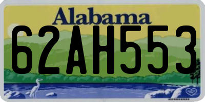 AL license plate 62AH553