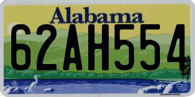 AL license plate 62AH554