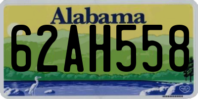 AL license plate 62AH558