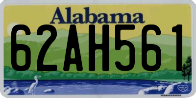 AL license plate 62AH561