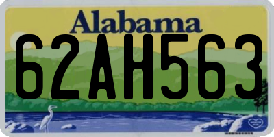 AL license plate 62AH563