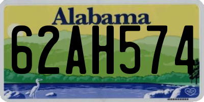 AL license plate 62AH574