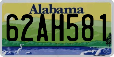AL license plate 62AH581