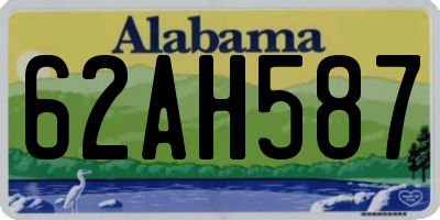 AL license plate 62AH587