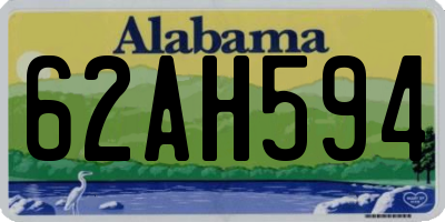 AL license plate 62AH594