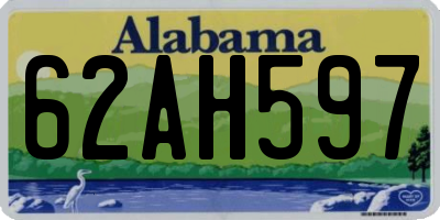 AL license plate 62AH597