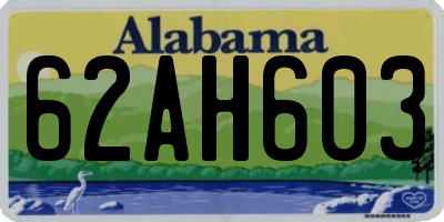 AL license plate 62AH603