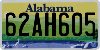 AL license plate 62AH605