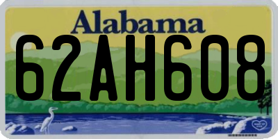 AL license plate 62AH608