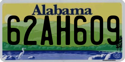 AL license plate 62AH609
