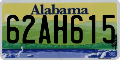 AL license plate 62AH615