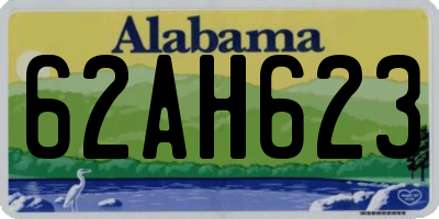 AL license plate 62AH623