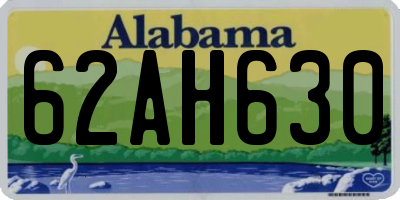 AL license plate 62AH630