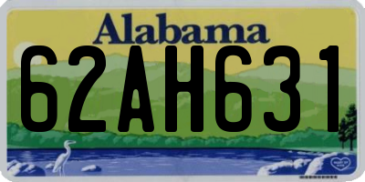 AL license plate 62AH631