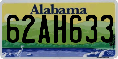 AL license plate 62AH633