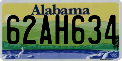 AL license plate 62AH634