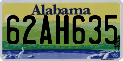 AL license plate 62AH635