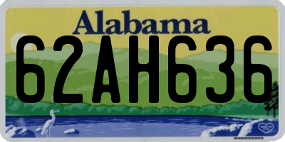 AL license plate 62AH636