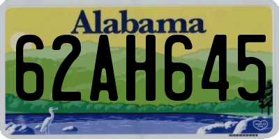 AL license plate 62AH645
