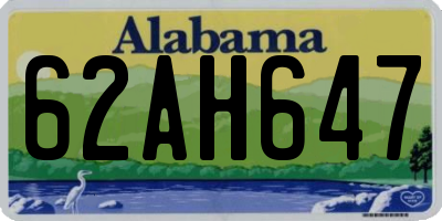 AL license plate 62AH647